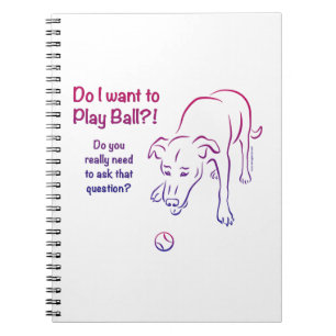 Tennis Ball Dog Notebook