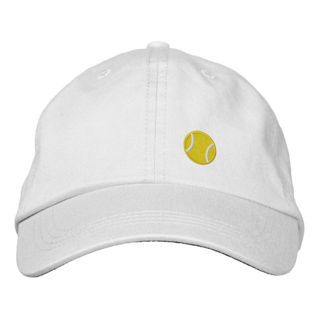 Tennis Ball Embroidered Baseball Cap (Front)