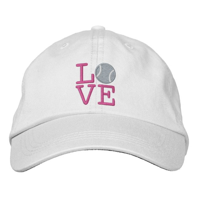 Tennis Ball Embroidered Baseball Hat (Front)