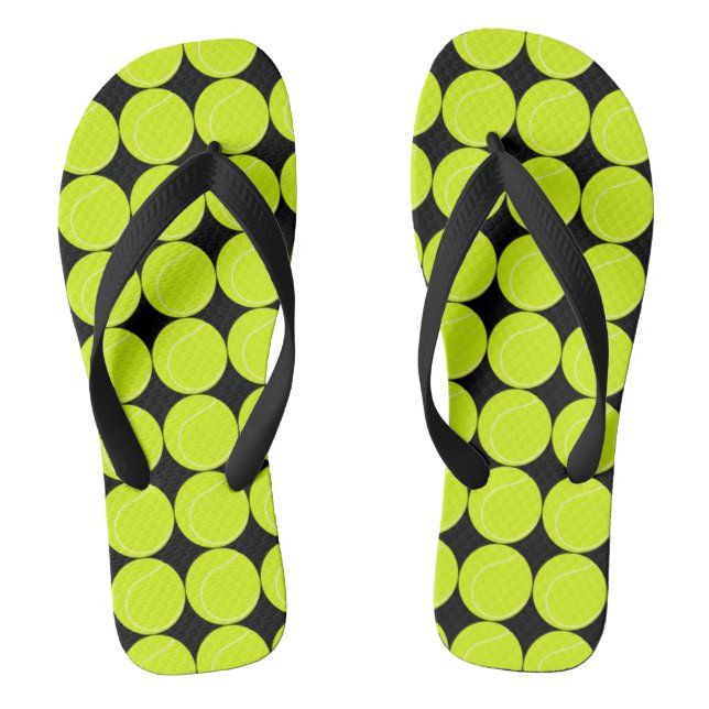 Tennis Ball Flip Flops (Footbed)