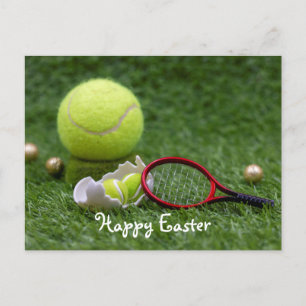 Tennis ball for Easter Holiday with tennis eggs