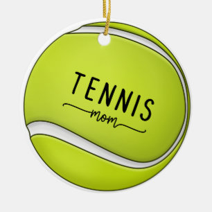 Tennis ball for Tennis Mom Mother Mommy Mama Ceramic Ornament
