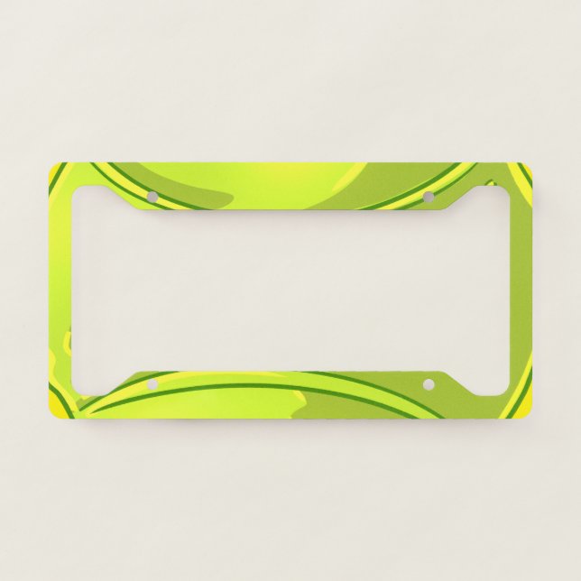 Tennis ball for Tennis Player  License Plate Frame (Front)