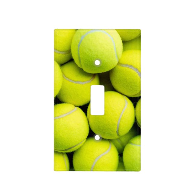Tennis Ball Fuzz Pattern Light Switch Cover (Front)