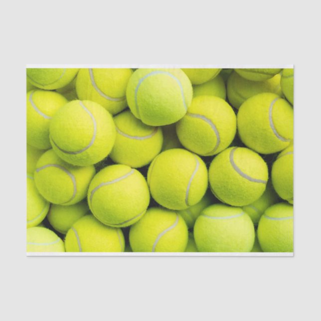 Tennis Ball Fuzz Pattern Tissue Paper (Front)