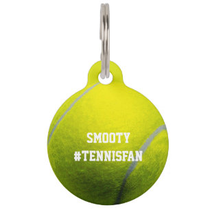 Tennis ball Game Player Pet ID Tag