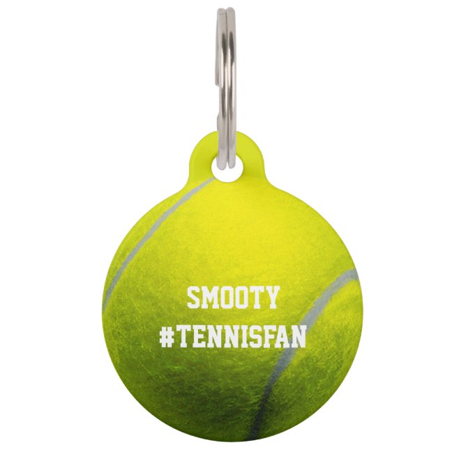 Tennis ball Game Player Pet ID Tag