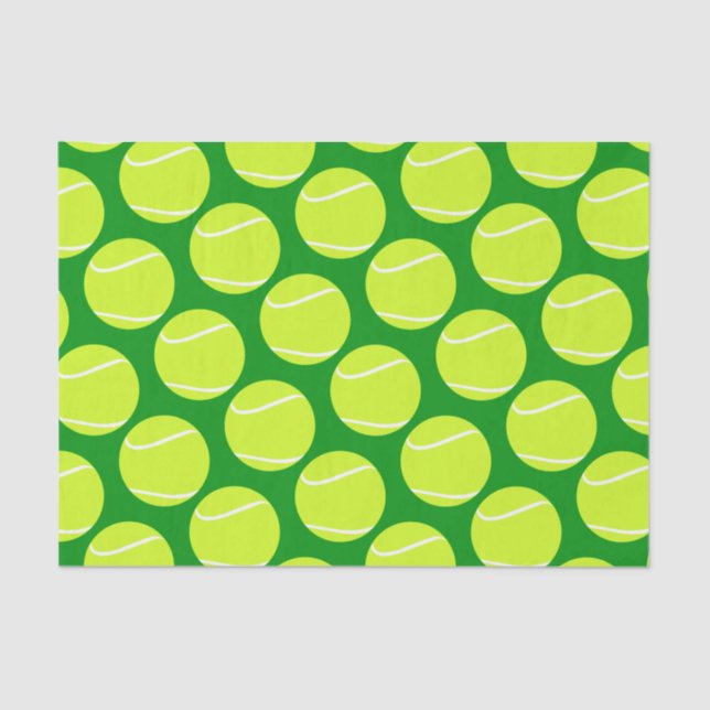 Tennis Ball Gift Wrapping Tissue Paper (Front)