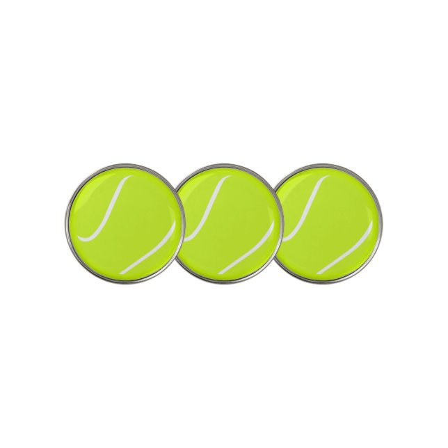 Tennis Ball Golf Ball Marker (3 Up)