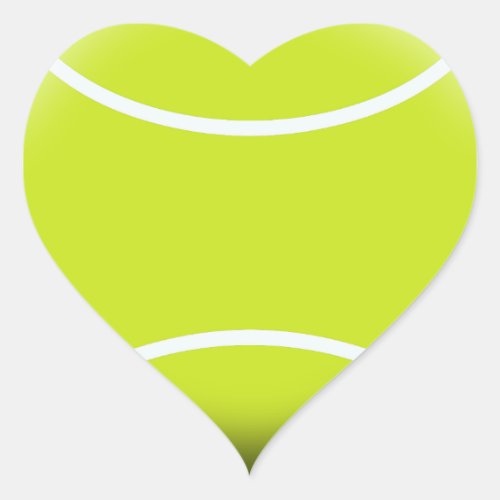 TENNIS BALL HEART STICKER