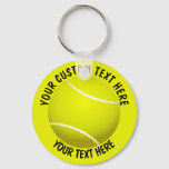 Tennis Ball Icon Custom Keychain