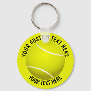 Tennis Ball Icon Custom Keychain