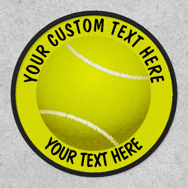 Tennis Ball Icon Custom Patch (Front)