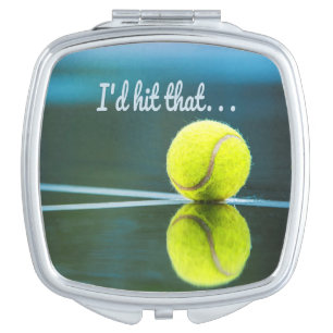 Tennis ball I'd Hit That Funny Gift Compact Mirror