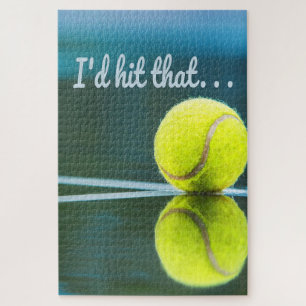 Tennis ball I'd Hit That Funny Gift Jigsaw Puzzle