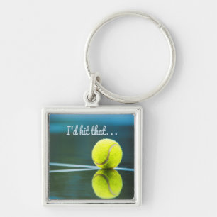 Tennis ball I'd Hit That Funny Gift Keychain