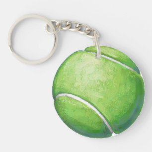 Tennis Ball Keychain