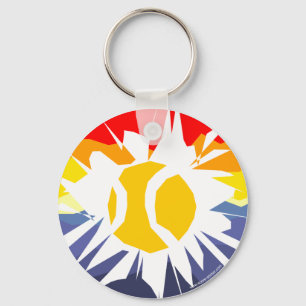 Tennis ball keychain