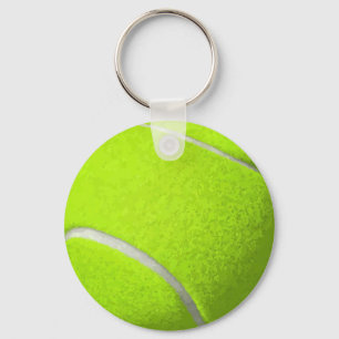 Tennis ball keychain