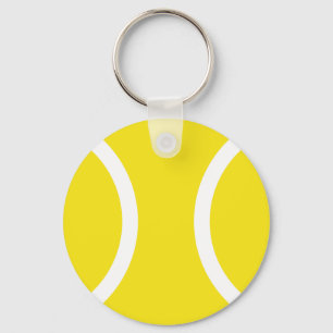 Tennis ball keychain