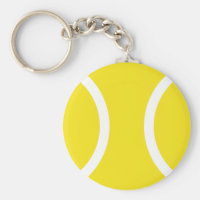 Tennis ball keychain