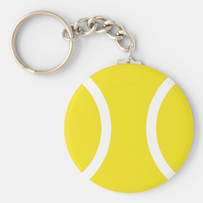 Tennis ball keychain