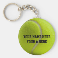 Tennis Ball Keychain Personalize YOUR NAME ID Tag