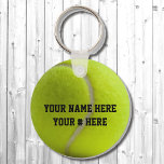 Tennis Ball Keychain Personalize YOUR NAME ID Tag<br><div class="desc">Tennis Ball Keychain Personalize With YOUR NAME</div>
