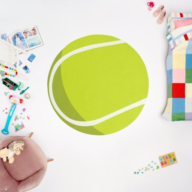 Tennis Ball Kids Bedroom Nursery Outdoor Rug (Insitu (Babyroom))