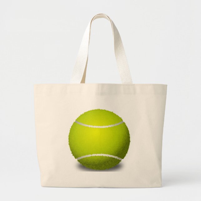 Tennis Ball Large Tote Bag (Front)