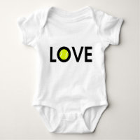 Tennis Ball LOVE Baby Bodysuit