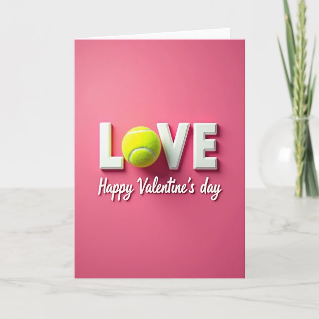 Tennis Ball Love Card (Front)