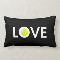 Tennis Ball LOVE Lumbar Pillow