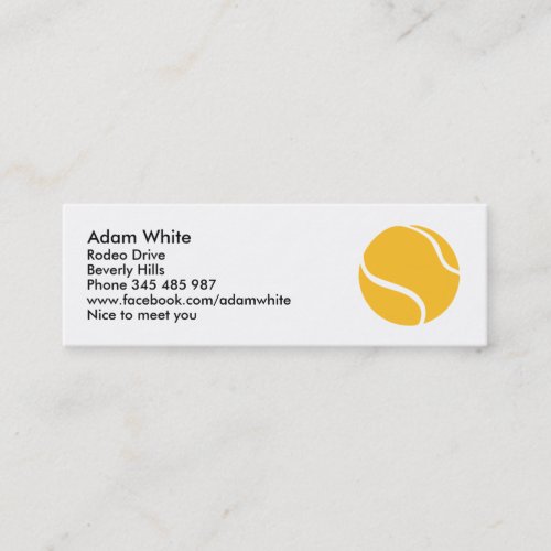 Tennis ball business card templates