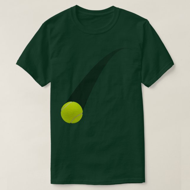 Tennis Ball Moving Motion T-Shirt (Design Front)