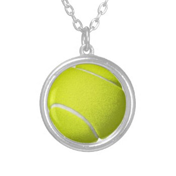 Tennis Ball Necklace by ImGEEE at Zazzle