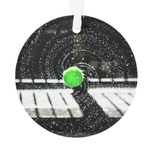 Tennis Ball Net Water Spiral Art Ornament