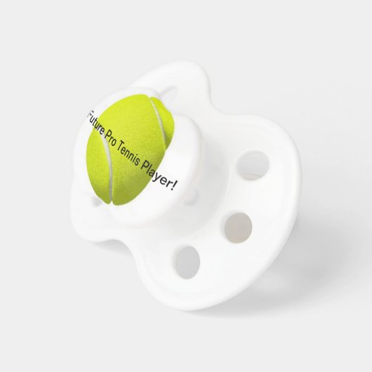 Tennis Ball On a Baby Pacifier (Front Right)