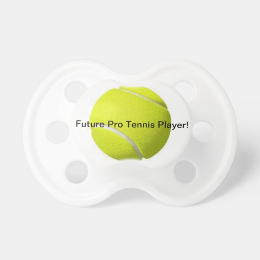 Tennis Ball On a Baby Pacifier (Front)