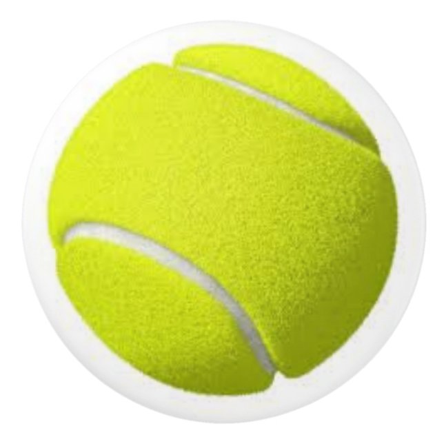 Tennis Ball on Ceramic Knobs and Pulls (Front)