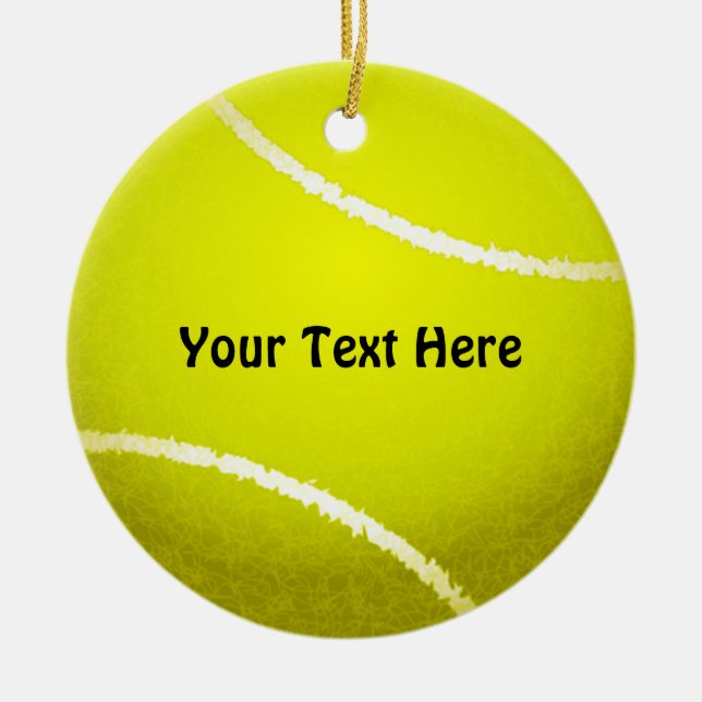 Tennis Ball Ornament (Front)