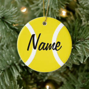 Tennis ball ornament for Christmas tree