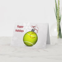 tennis ball ornament Holiday Greetings
