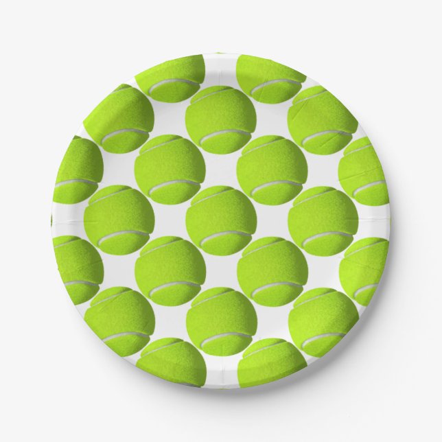Tennis Ball Paper Plates (Front)