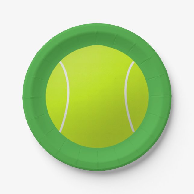 Tennis Ball Paper Plates (Front)