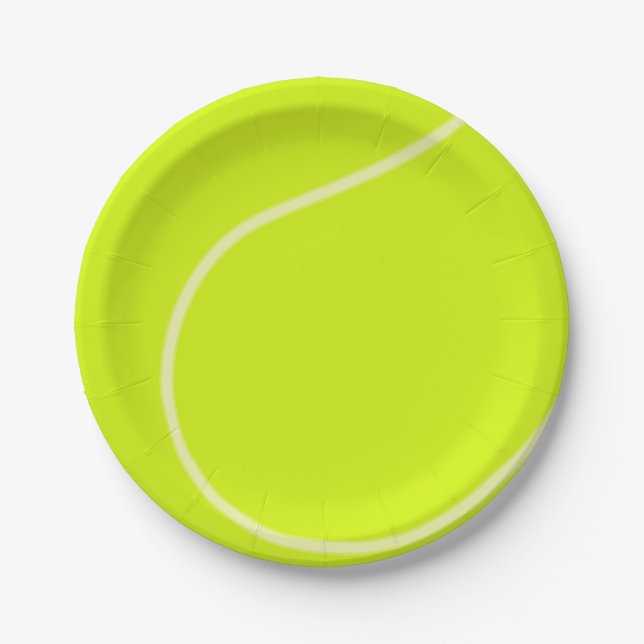 Tennis Ball Paper Plates (Front)