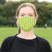 Tennis Ball Pattern Face Mask