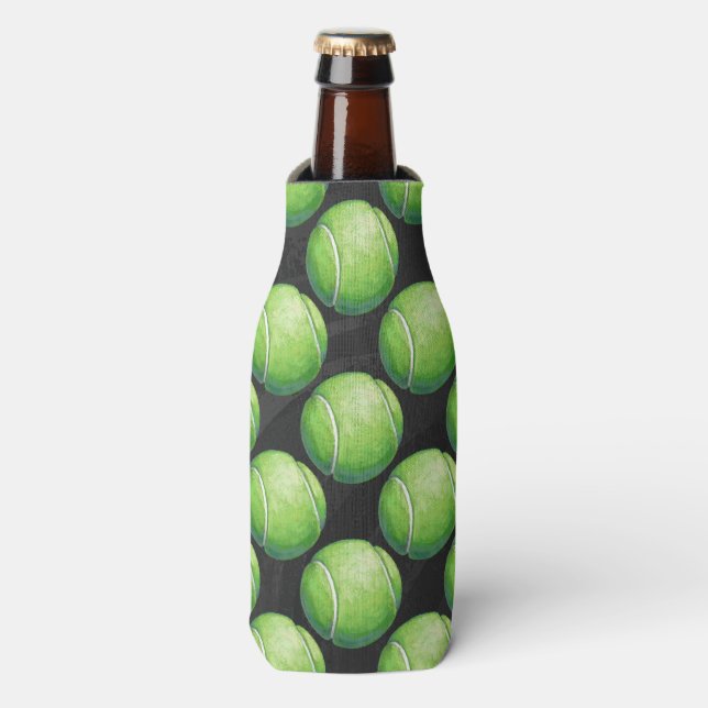 Tennis Ball Patterns Bottle Cooler (Bottle Front)
