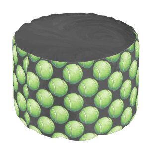 Tennis Ball Patterns Pouf