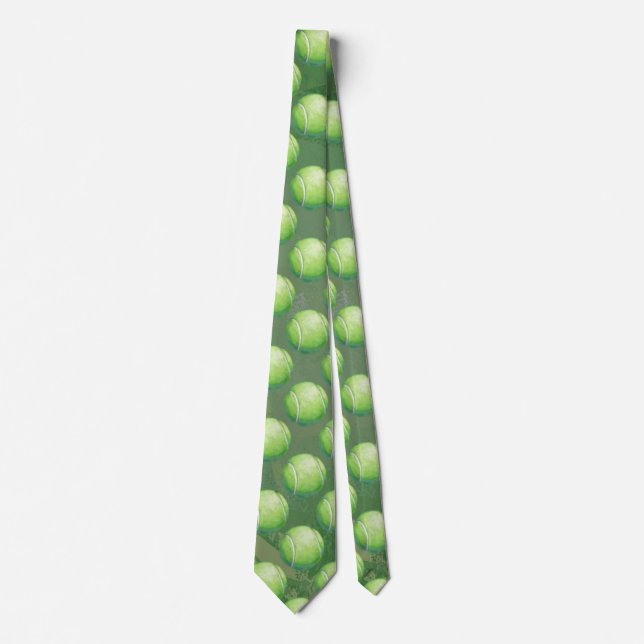 Tennis Ball Patterns Tie (Front)